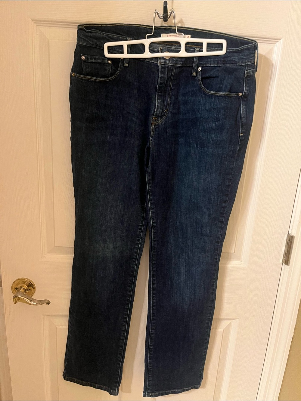 Levi Strauss Women's Dark Blue Straight-Leg 505 Denim Jeans New Size 10